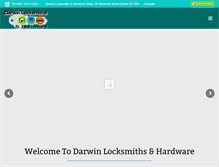 Tablet Screenshot of darwinlocksmiths.com.au